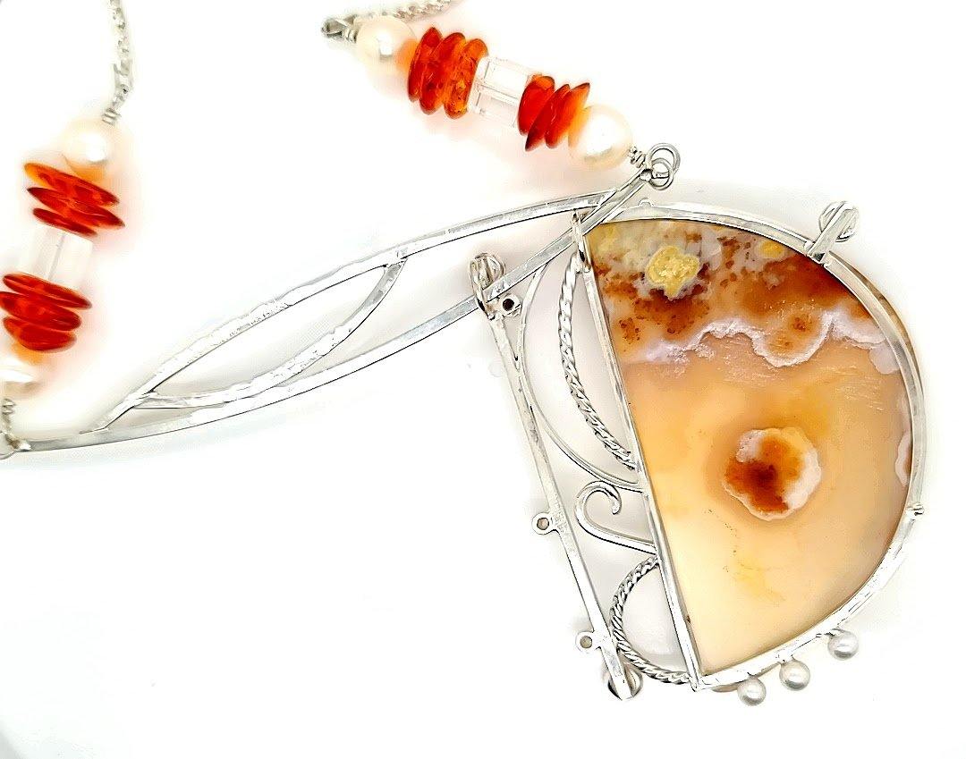 Agate Drusy Pendant - kim crocker designs