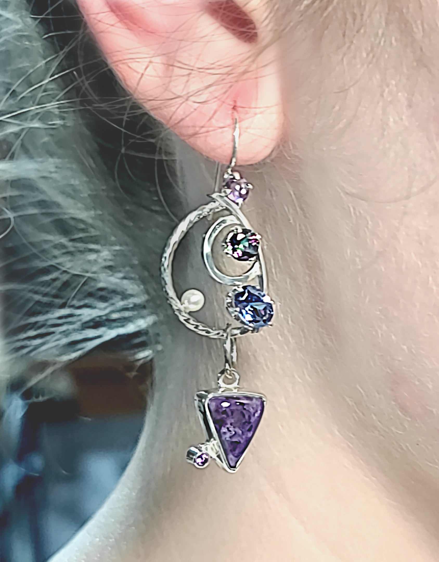 Lovely Purple Earrings