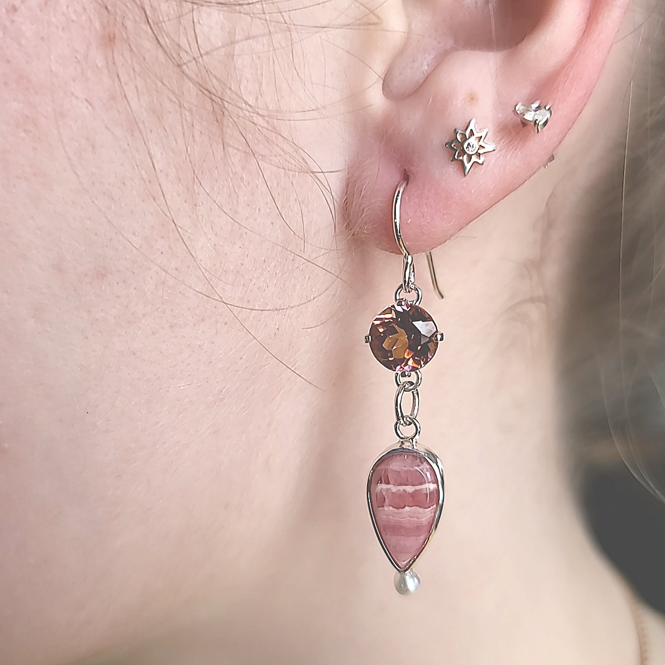 Rhodacrosite Earrings