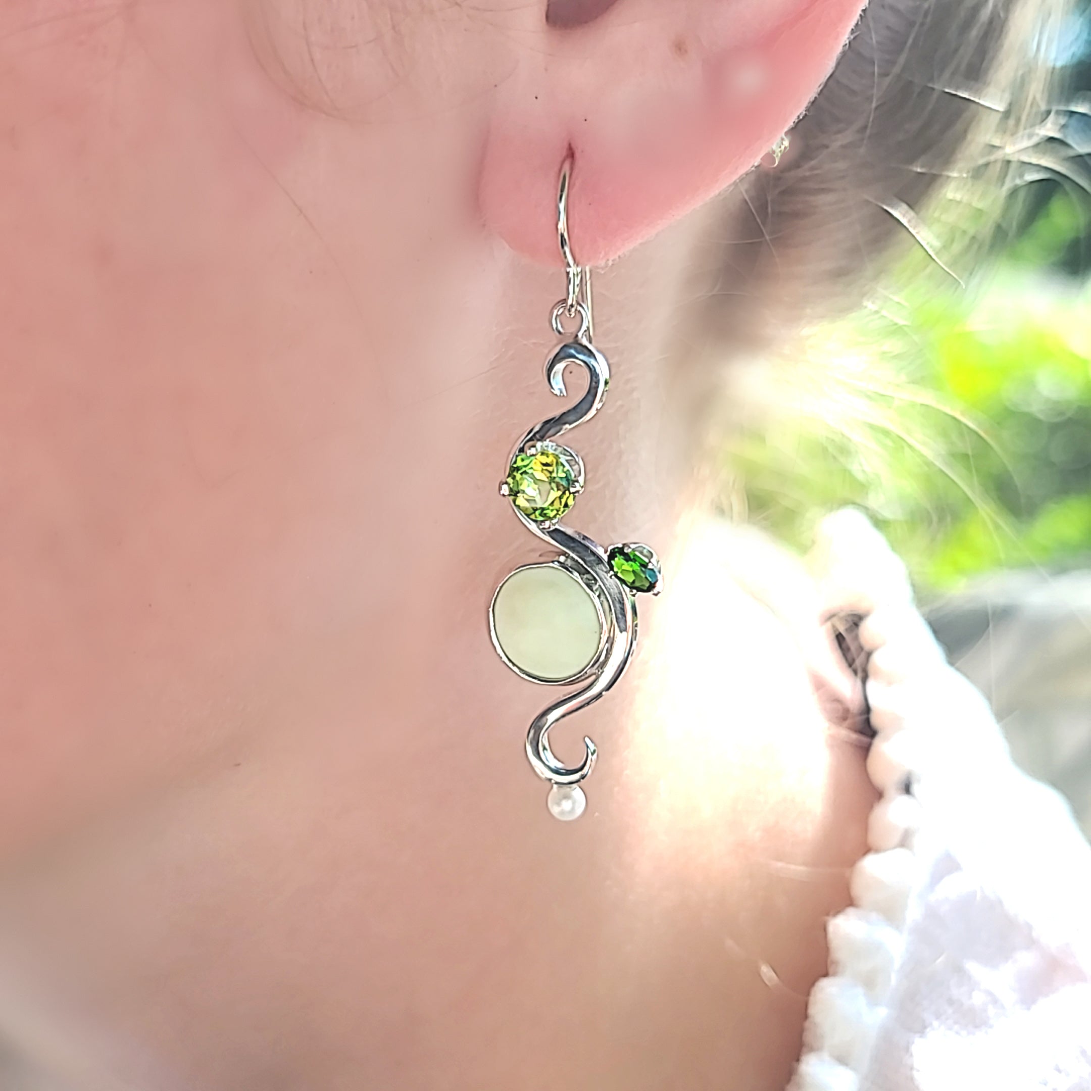 Lemon Chrysoprase Earrings