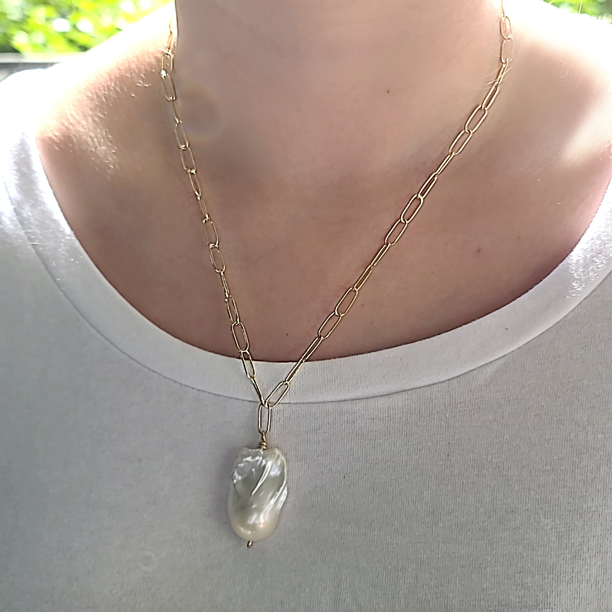 Baroque Freshwater Pearl GF Necklace