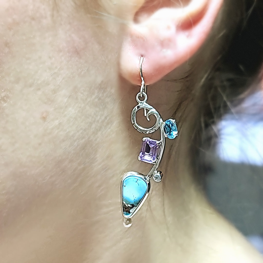 Golden Hills Turquoise Earrings