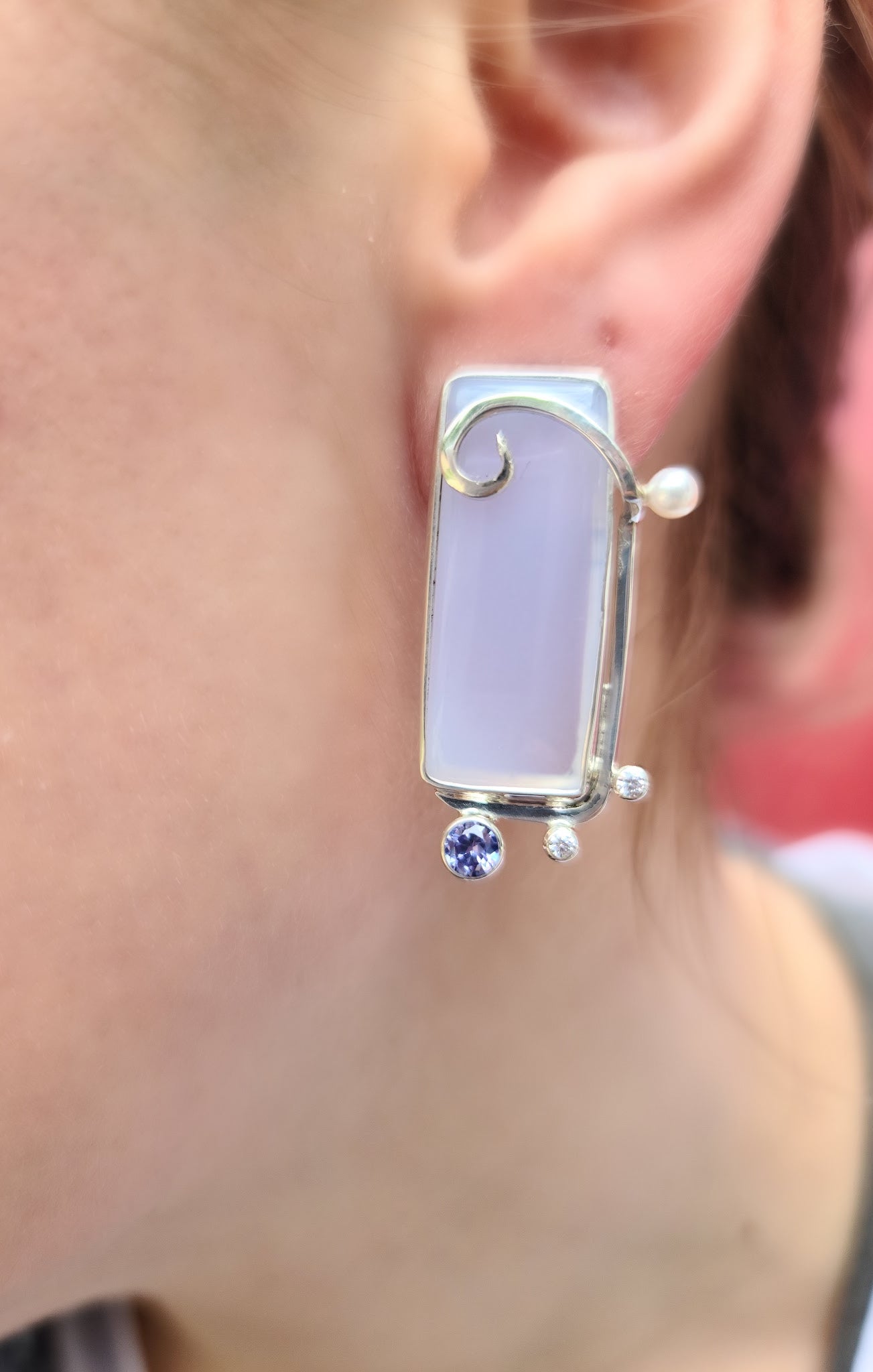 Lovely Chalcedony Earrings