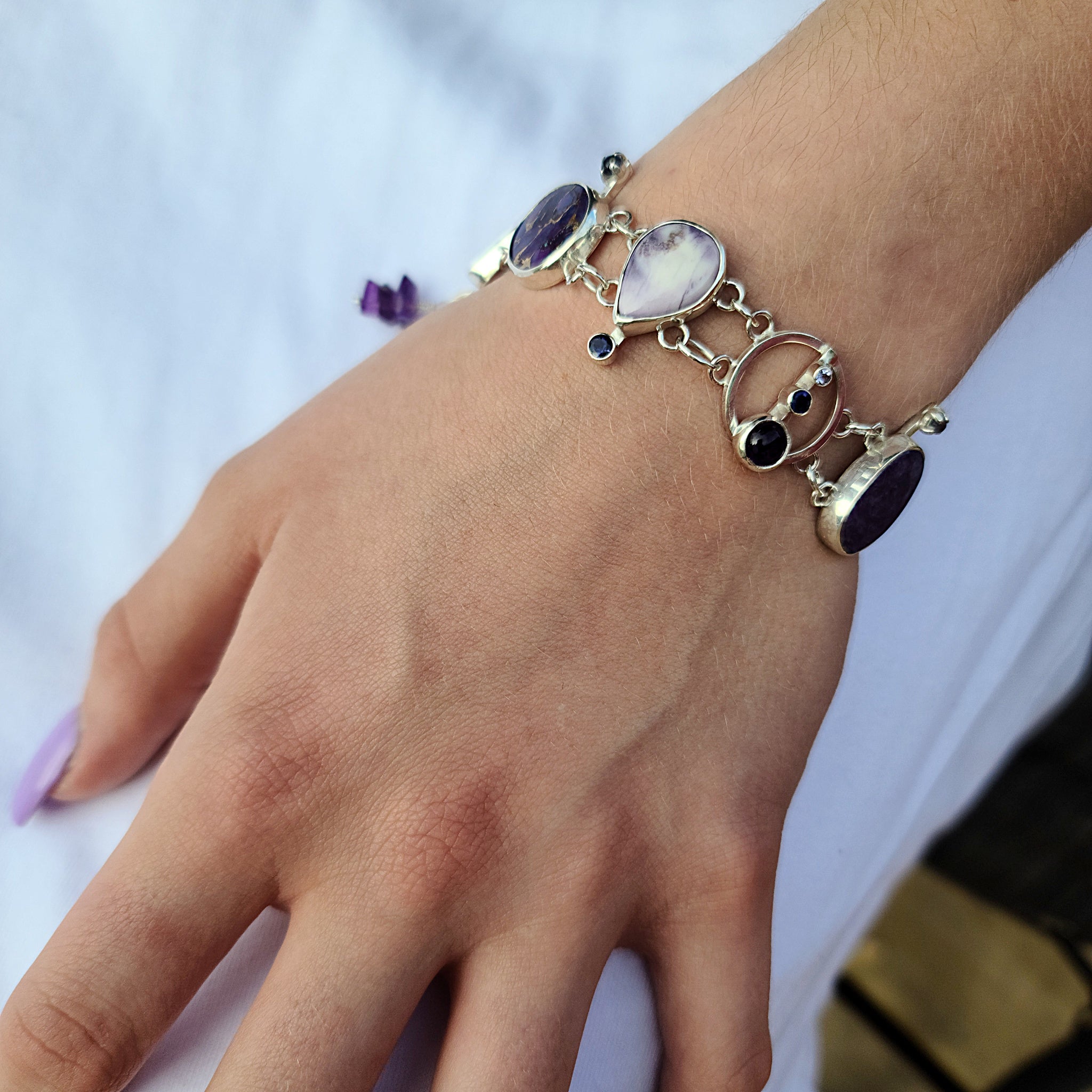Perfectly Purple Multi-Stone Bracelet