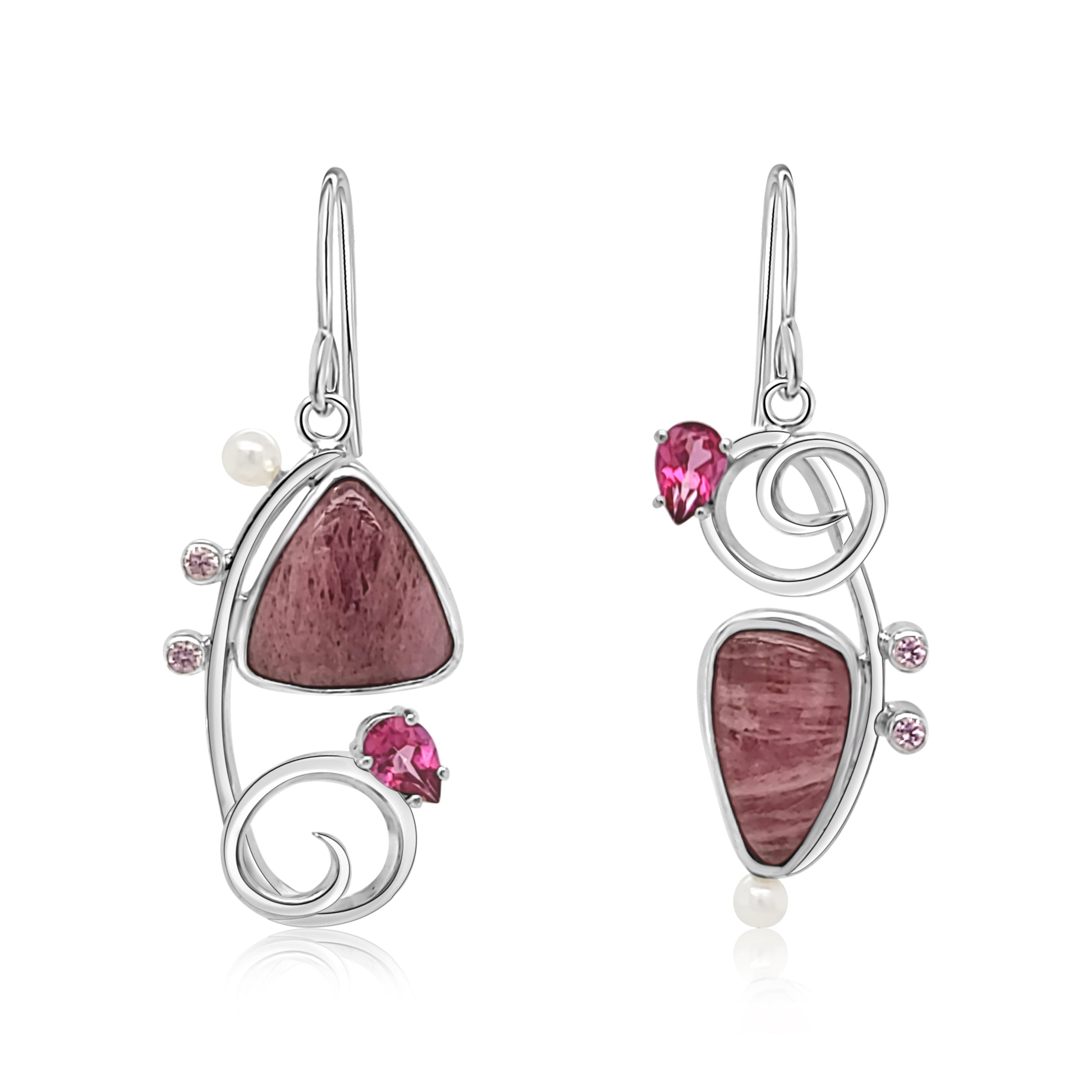 Pink Rubellite Earrings