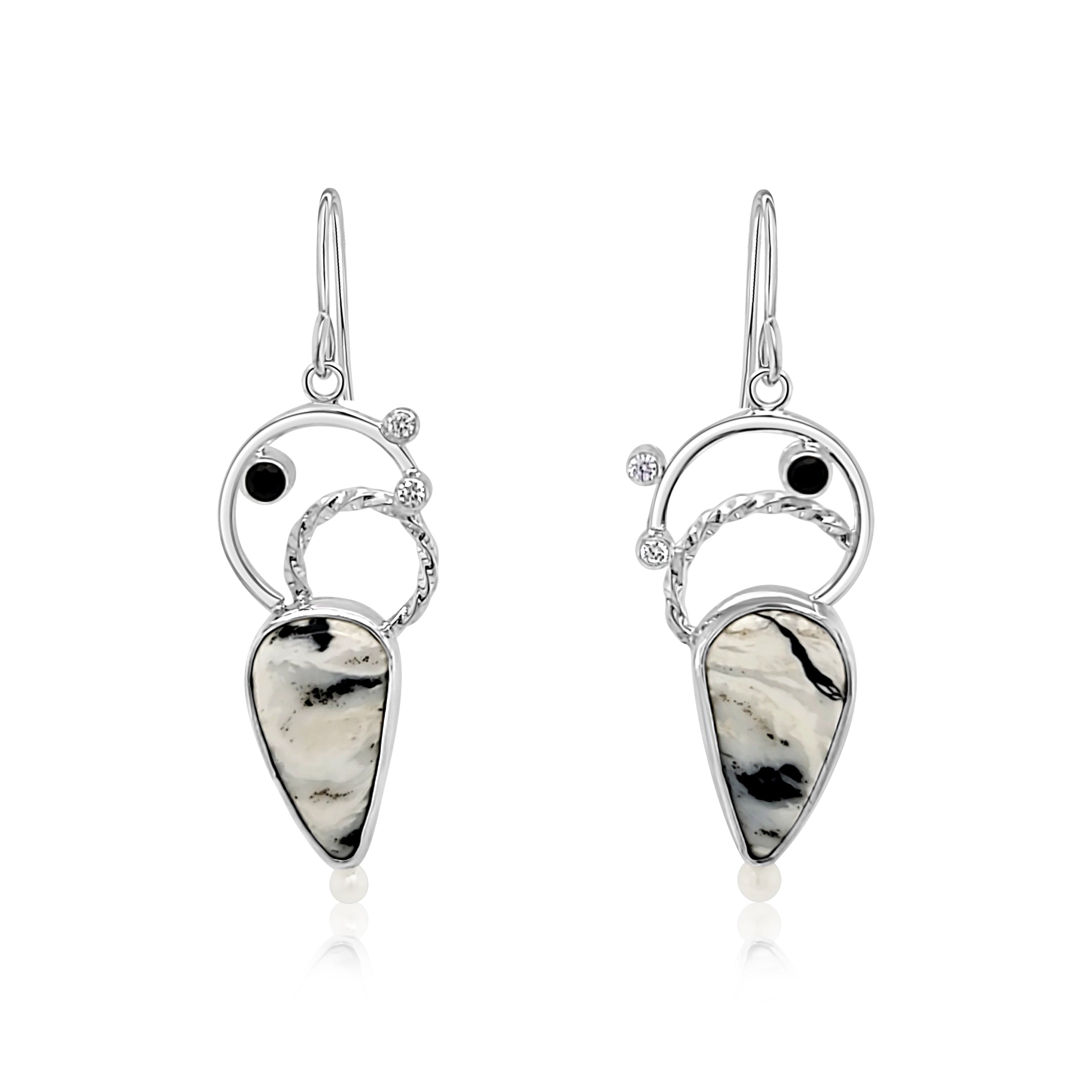 White Buffalo Earrings