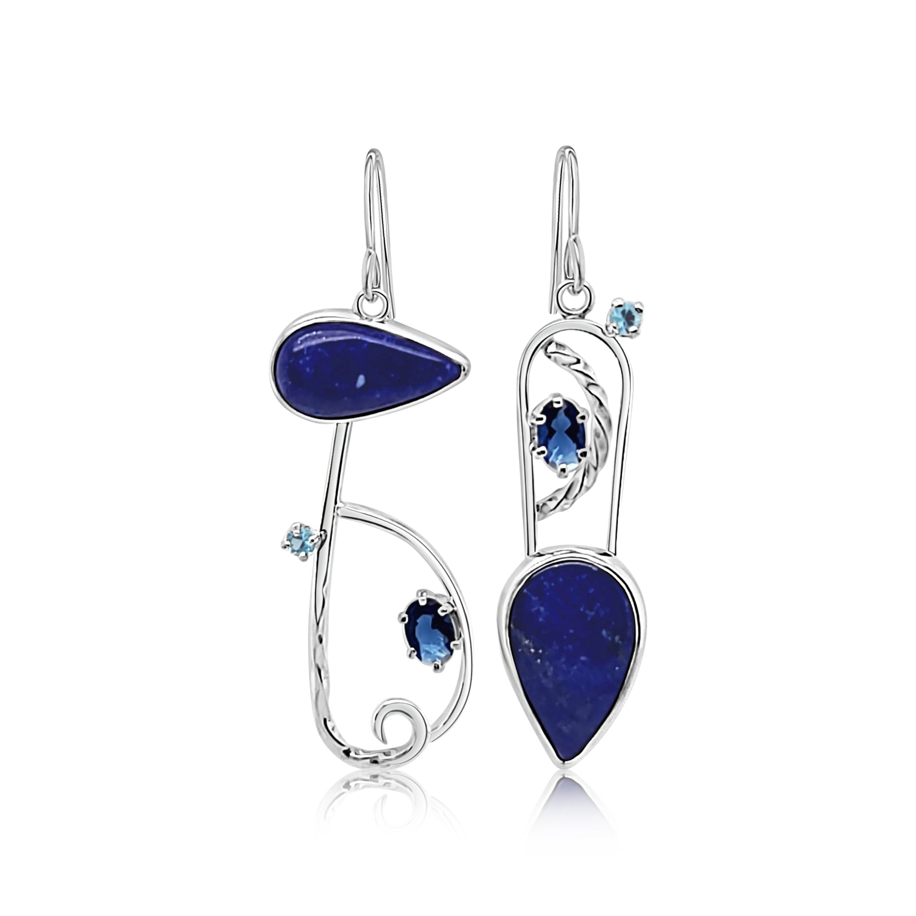 Bright Blue Lapis Earrings