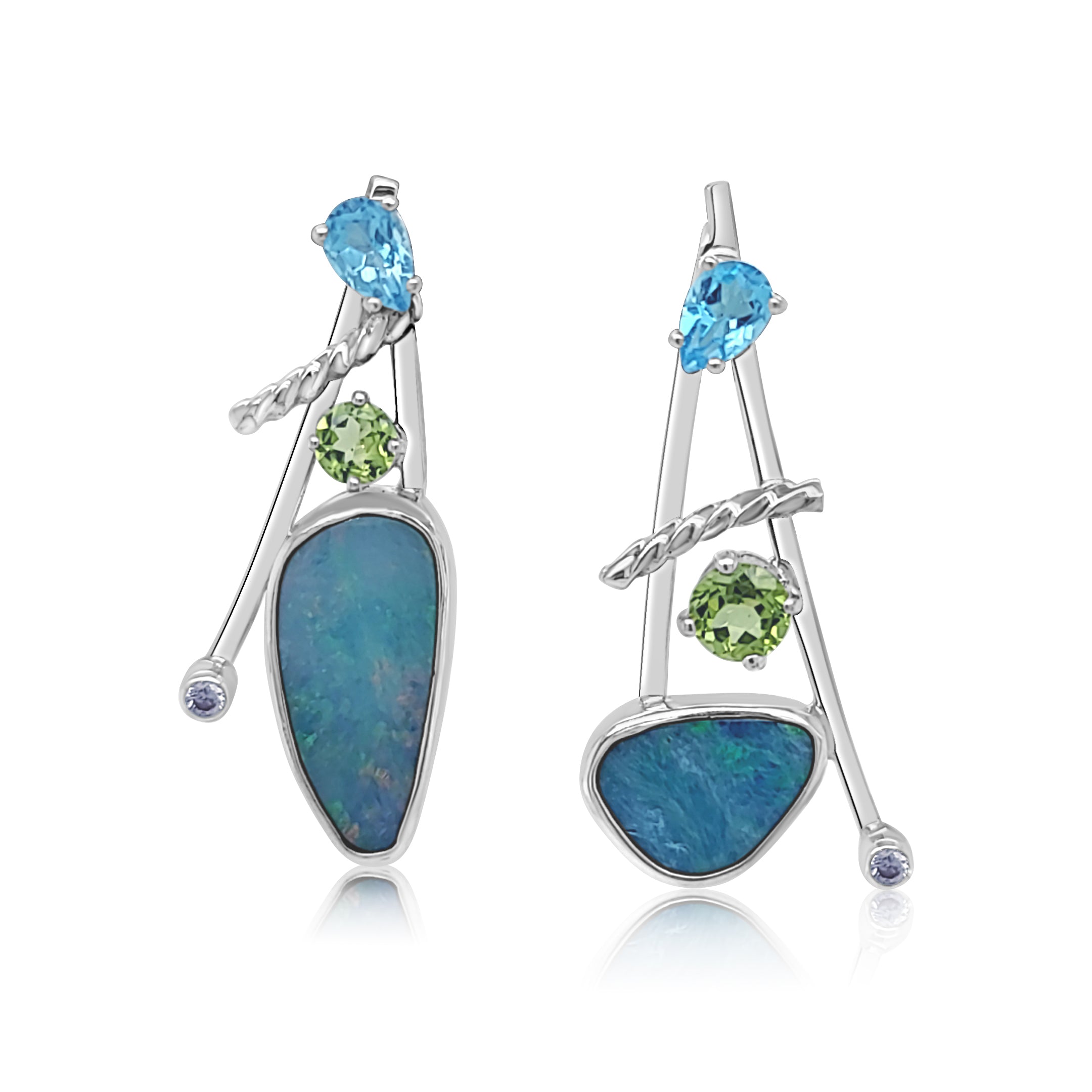 Opal Earrings with Flair