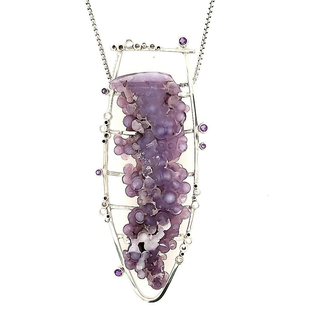 Grape Agate Pendant - kim crocker designs